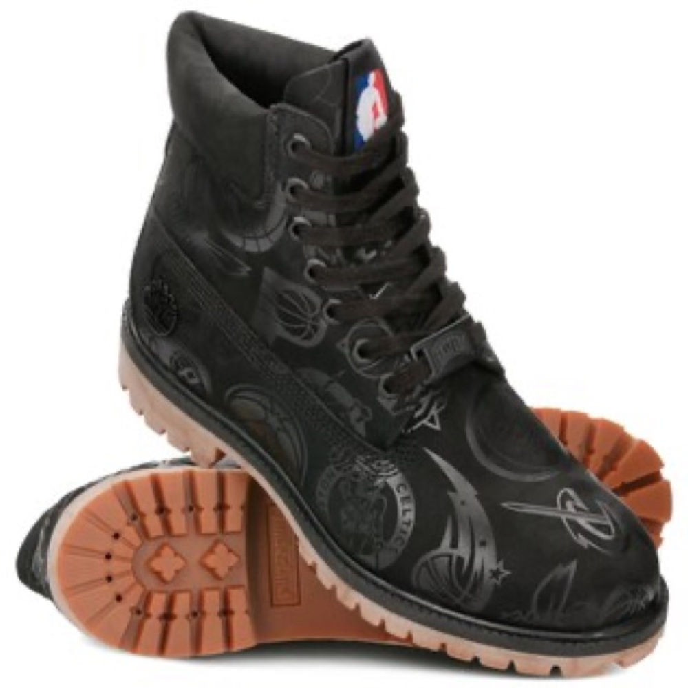 Timberland X NBA Logo Winter Leather Boots Size 9
